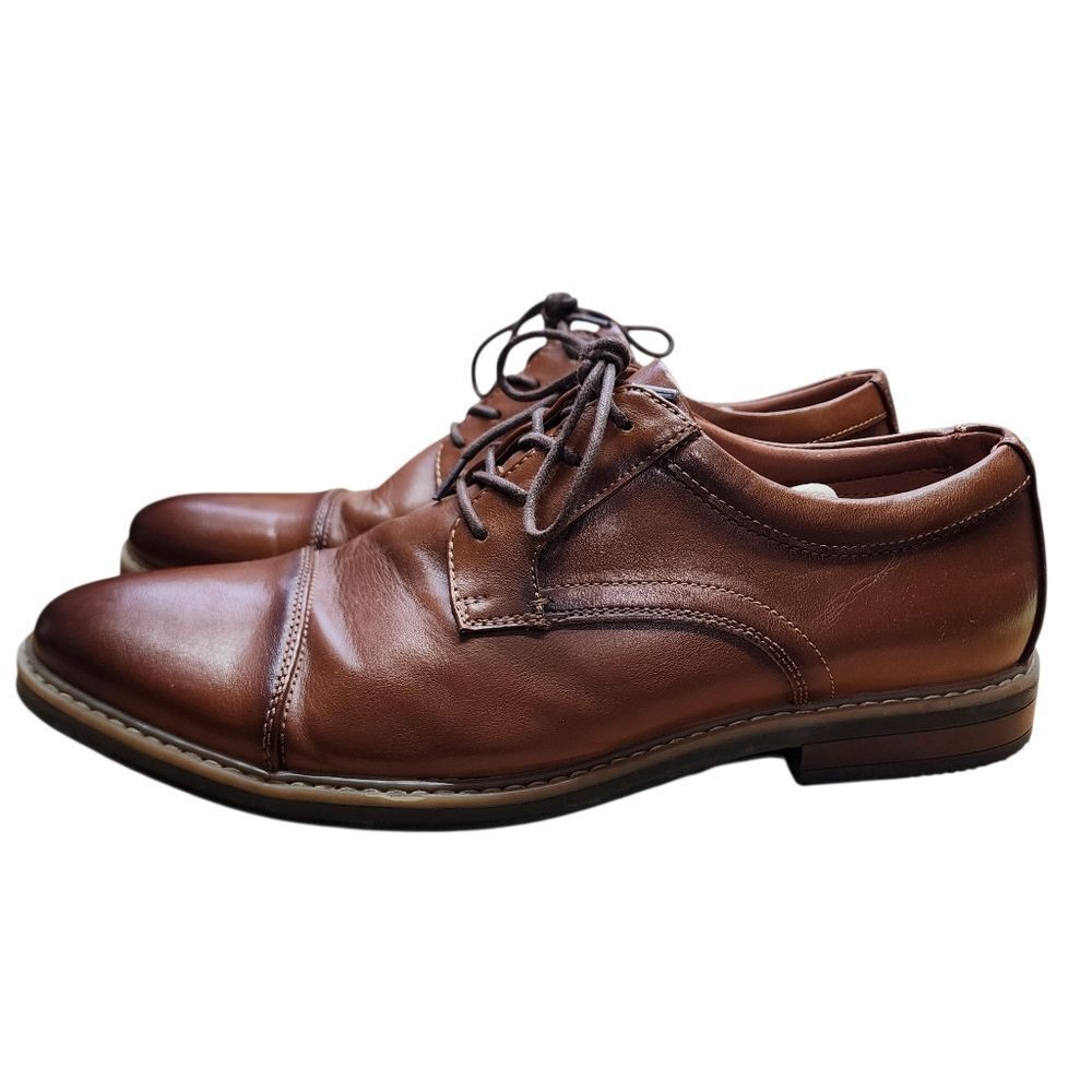 Nunn Bush Westfeild Dress Shoes 10.5 Brown Lace Up